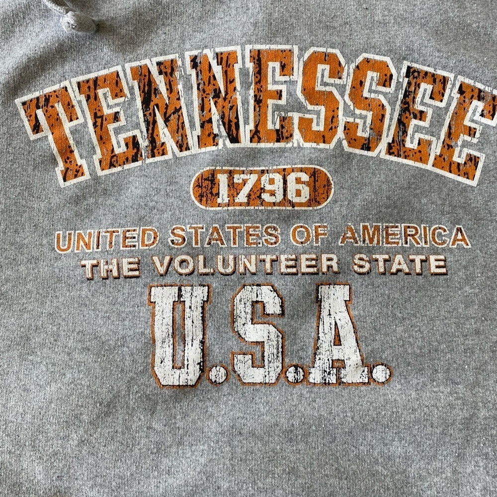 Gray Tennessee USA Hoodie 2XL Men